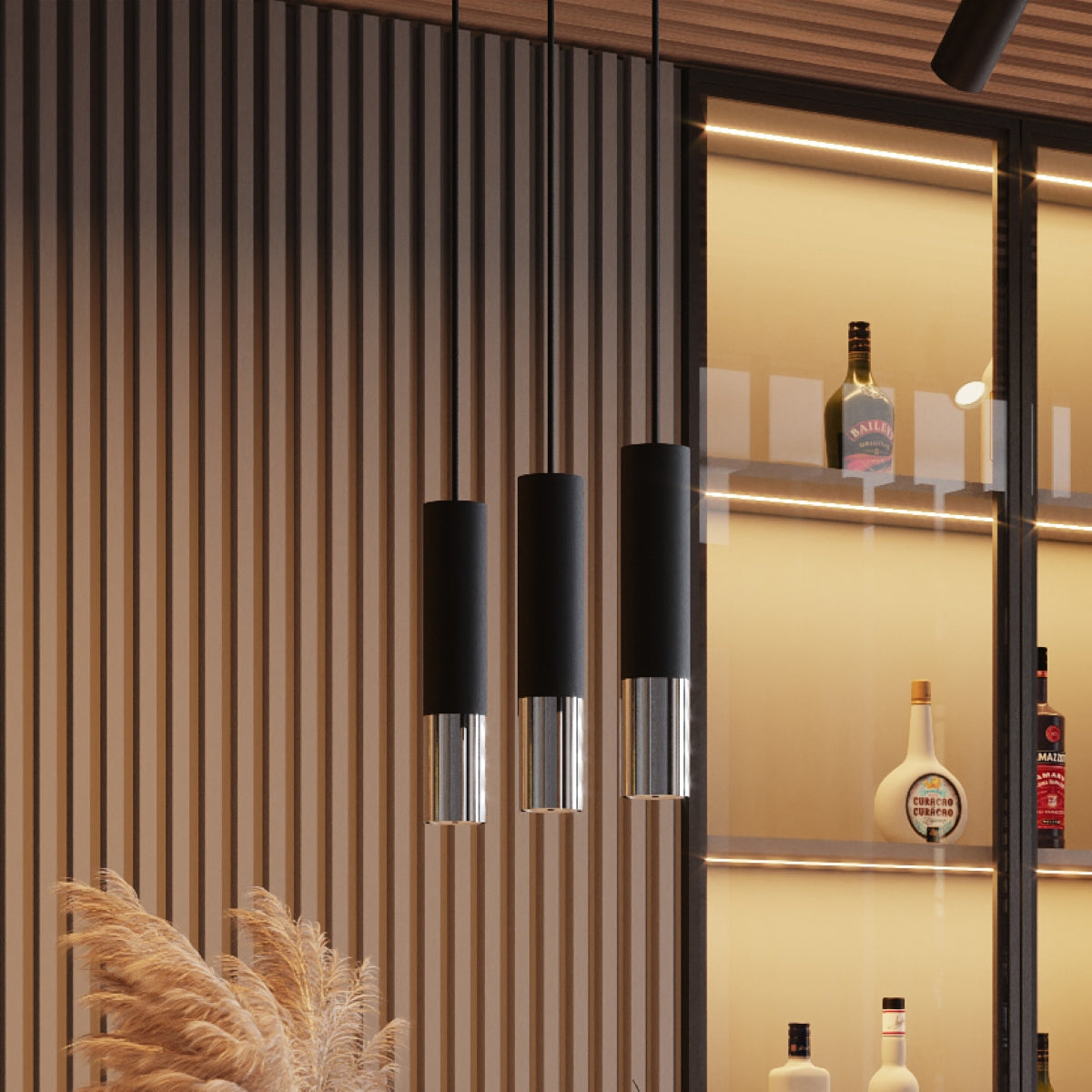 Loopez Hanglamp Zwart & Chroom - Elegante Woonkamer & Eetkamer Lamp voor Modern Interieur 7