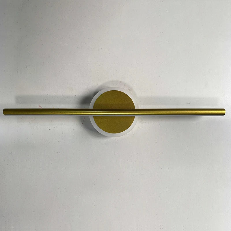 Moderne Zonne Energie Wandlamp Zwart Goud 40/60cm Muurlamp voor Badkamer en Toilet Verlichting 5