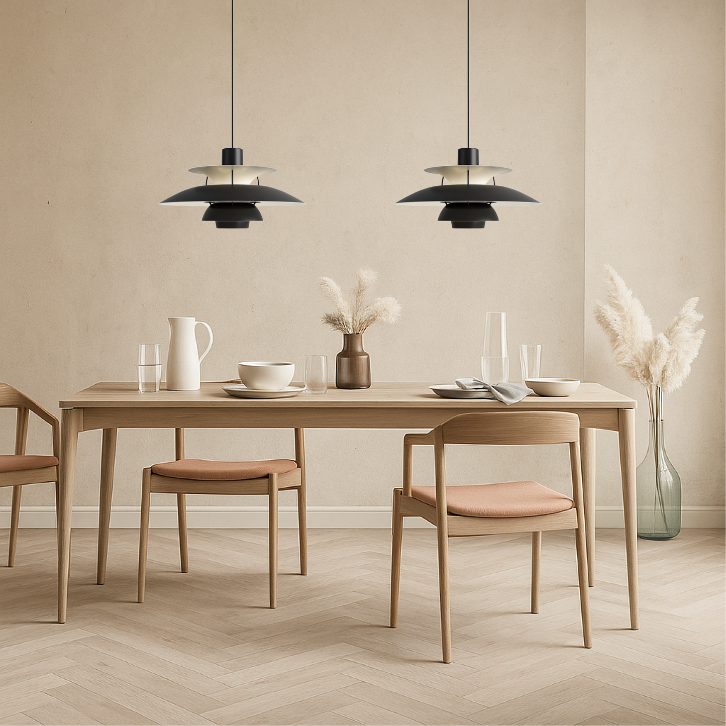 Stijlvolle Meerlagige Deense Hanglamp voor Eettafel en Woonkamer 2