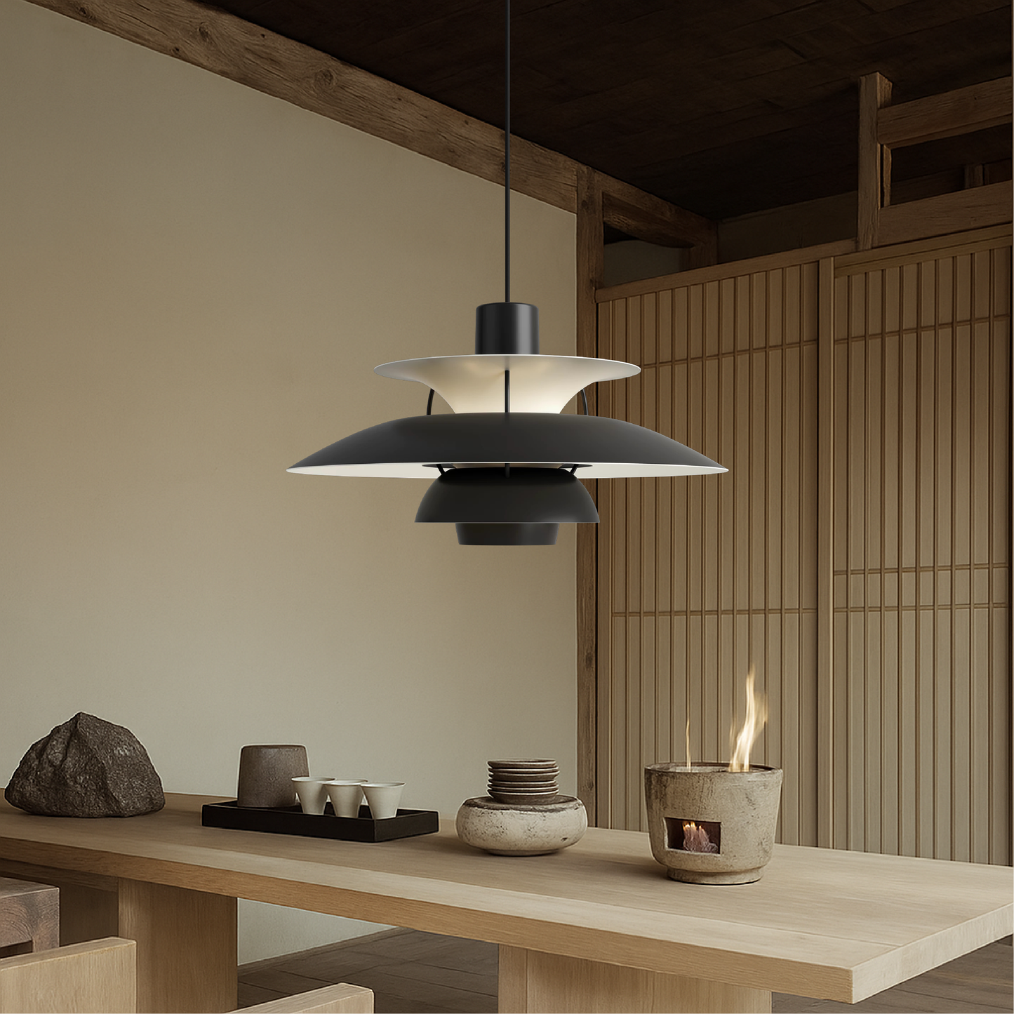 Stijlvolle Meerlagige Deense Hanglamp voor Eettafel en Woonkamer 4