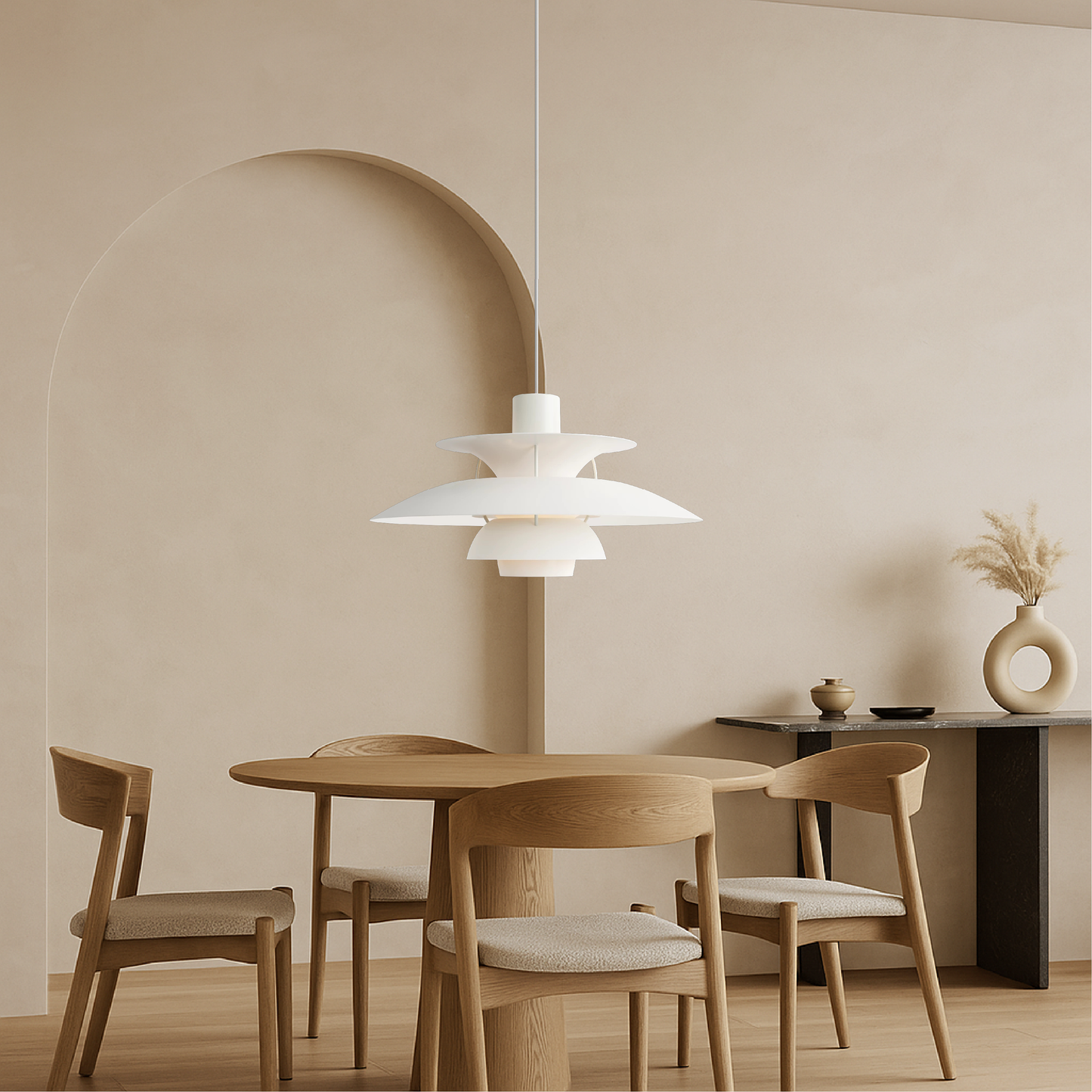 Stijlvolle Meerlagige Deense Hanglamp voor Eettafel en Woonkamer 5