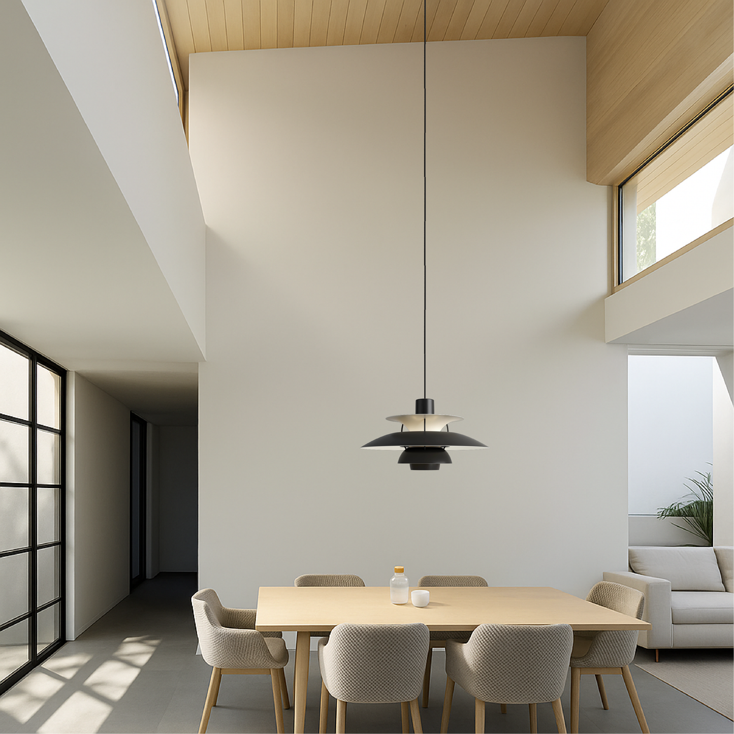 Stijlvolle Meerlagige Deense Hanglamp voor Eettafel en Woonkamer 6