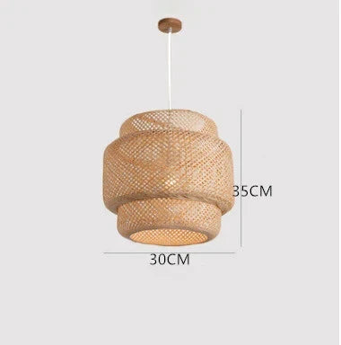 Zenthra Bambus Hanglamp - Handgemaakte Woonkamer Lamp voor Natuurlijke Sfeer