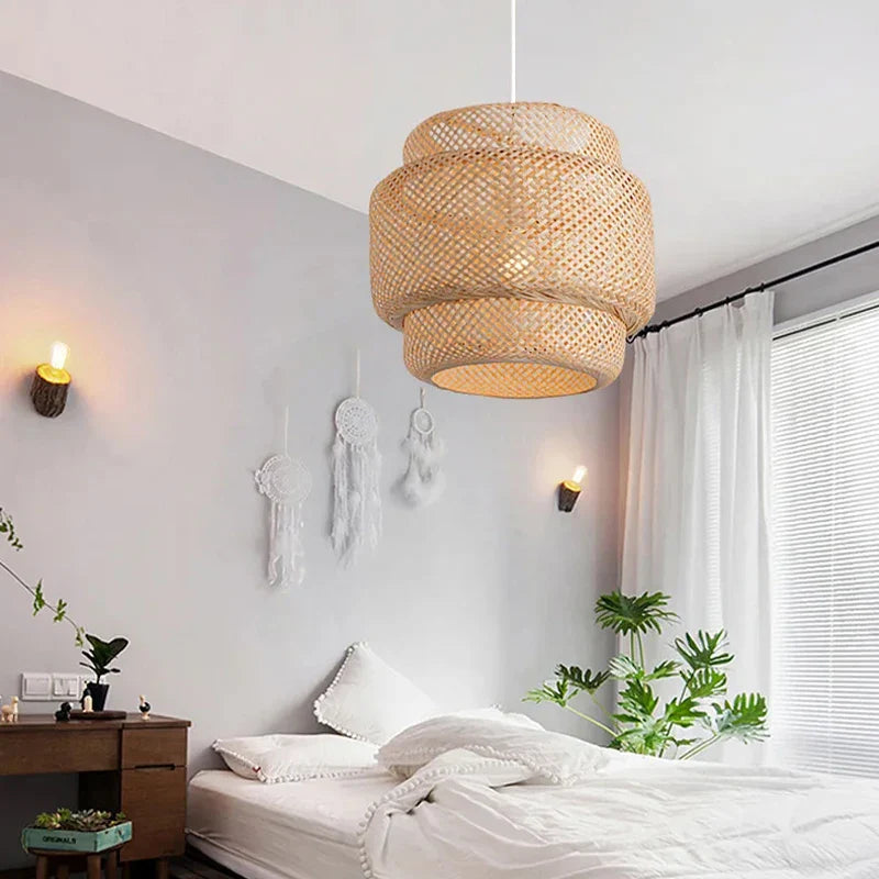 Zenthra Bambus Hanglamp - Handgemaakte Woonkamer Lamp voor Natuurlijke Sfeer