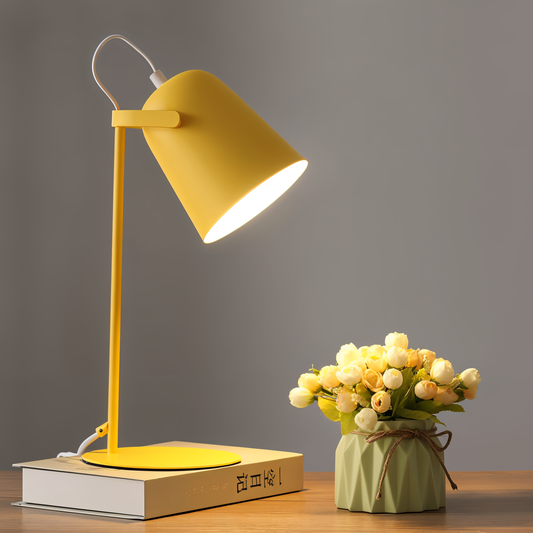 Zenthra Bureaulamp LED - Scandinavische Gele Bureau Lamp voor Perfecte Leesverlichting