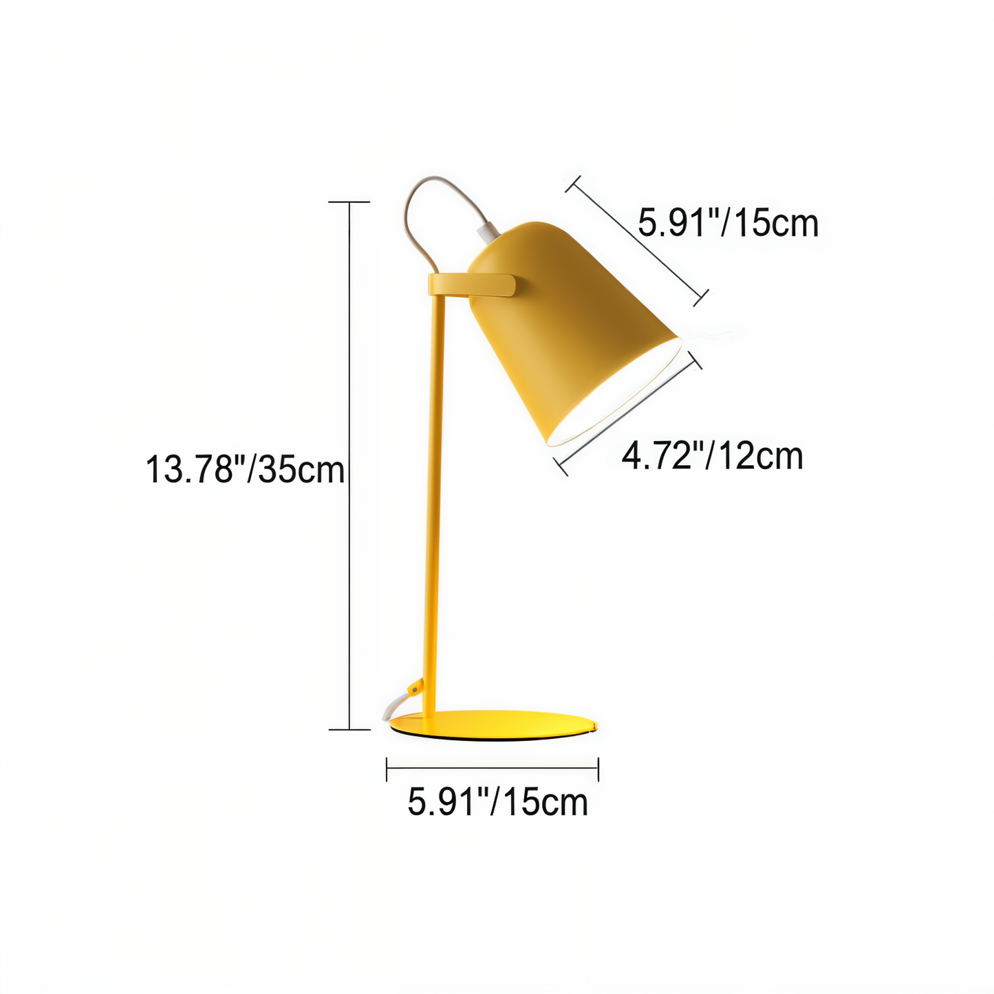 Zenthra Bureaulamp LED - Scandinavische Gele Bureau Lamp voor Perfecte Leesverlichting