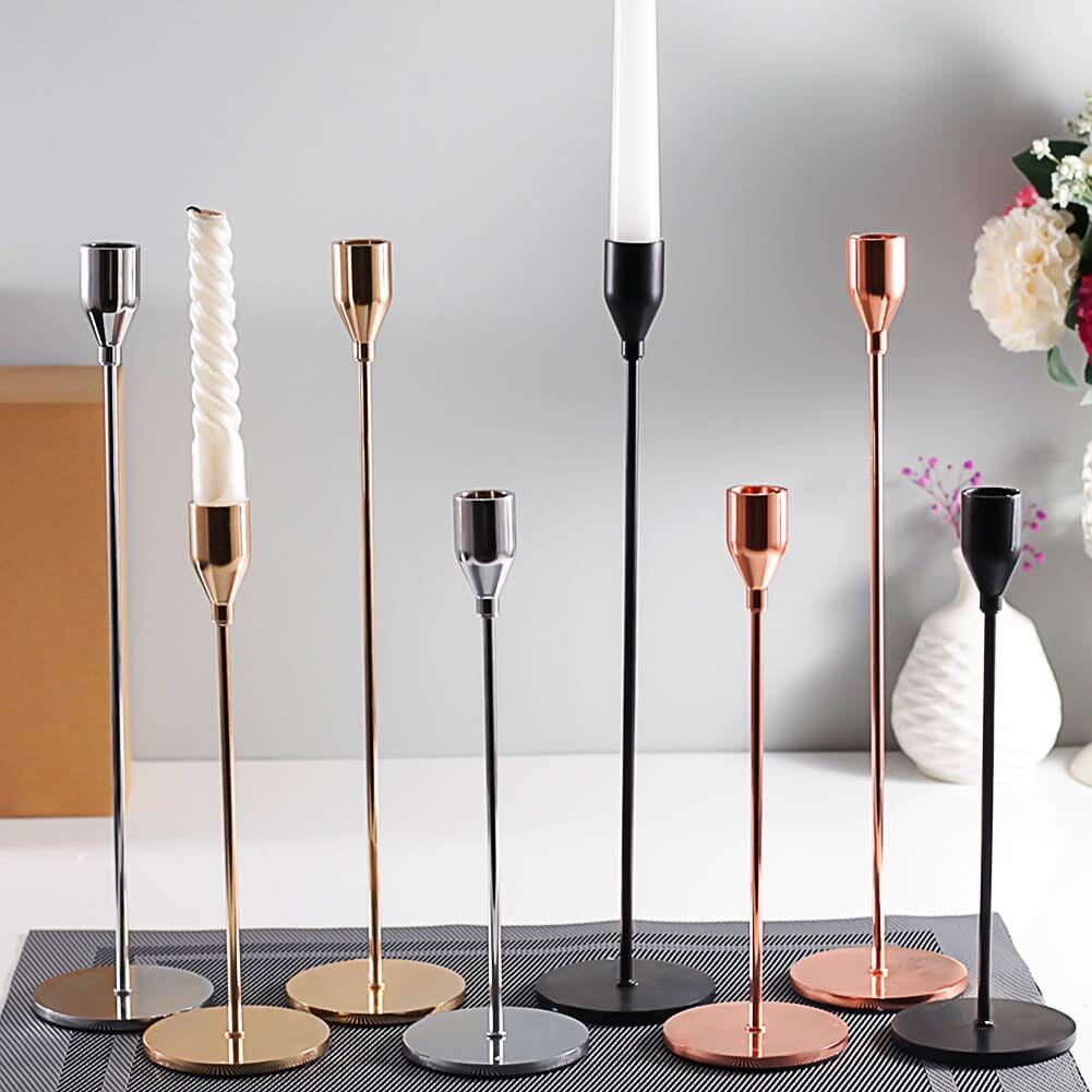 Zenthra Elegante Kaarsenhouder Set - Creëer een Sfeervolle Decoratie