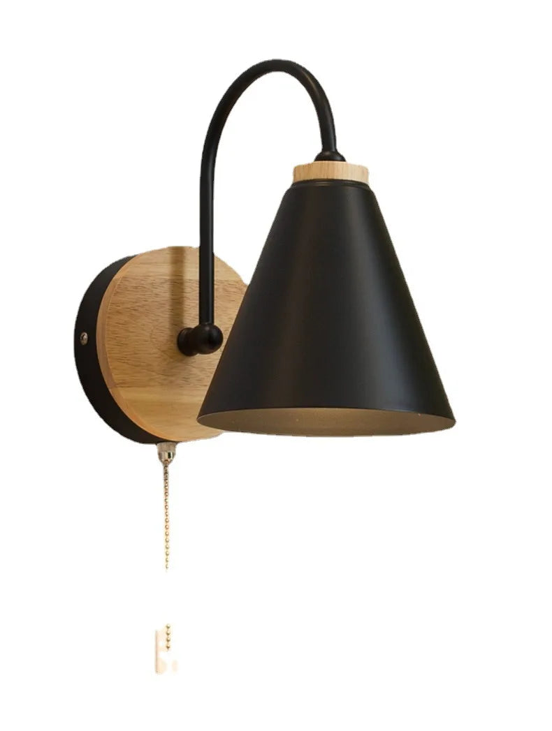 Zenthra Moderne Minimalistische Zonne Energie Wandlamp Zwart en Wit - Scandinavische Wandlampen Binnen voor Slaapkamer 8