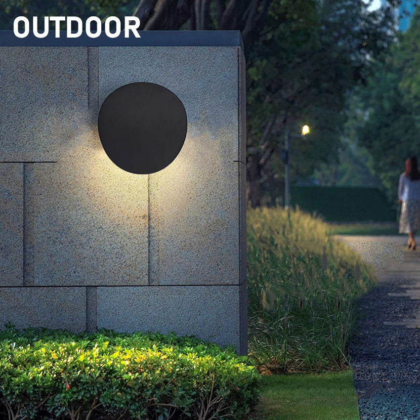 Zenthra Moderne Waterdichte Wandlamp Zwart voor Binnen en Buiten - Creatieve Muurlamp LED Verlichting