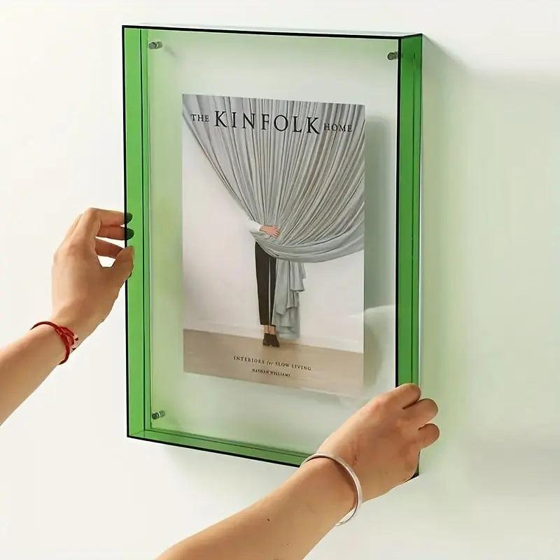 Zenthra Neon Transparant Fotolijst - Stijlvolle Accent voor Herinneringen