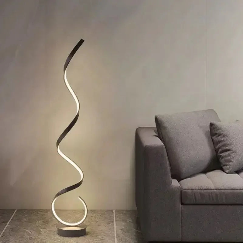 Zenthra Staande lamp Zwart - Moderne LED Staande Lamp voor Woonkamer en Slaapkamer