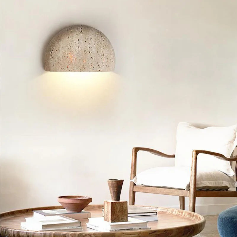 Zenthra Wabi-Sabi Wandlamp - Handgemaakt Muurlamp met Up Down Verlichting