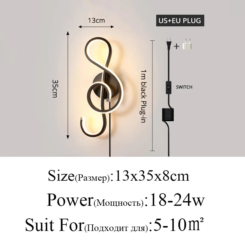 Zenthra Wandlamp Zwart - Moderne Minimalistische Wandlampen Binnenverlichting voor Woonkamer en Slaapkamer 11
