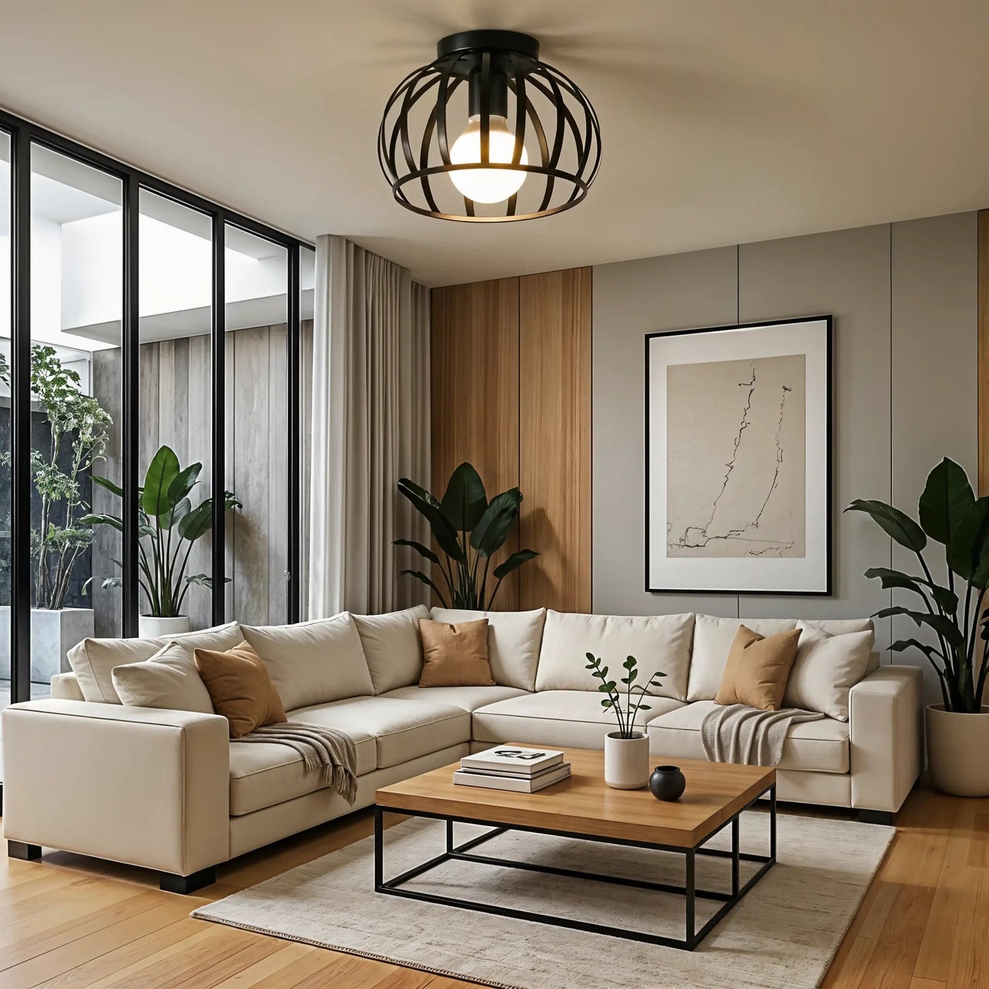 Zenthra Zwarte Industriele Plafondlamp- Stijlvolle Hanglamp voor elke kamer