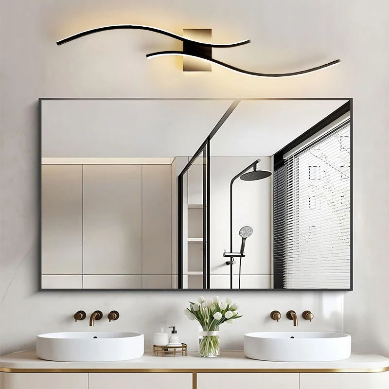 Zenthra Zwarte Wandlampen LED voor Binnen - Moderne Muurlamp voor Slaapkamer en Gang 1
