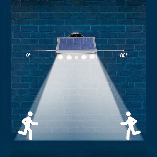 Zenthra Zonne Energie Buitenlamp met Bewegingssensor - 3 Modi Waterdichte Zonne Energie Tuinverlichting voor Veiligheid en Stijl