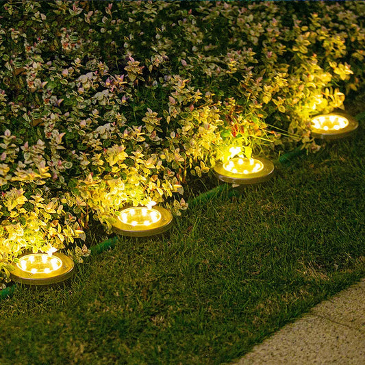 Draadloze LED Tuinverlichting Zonne Energie Deluxe Set van 4 - Creëer de Perfecte Sfeer in Jouw Tuin!