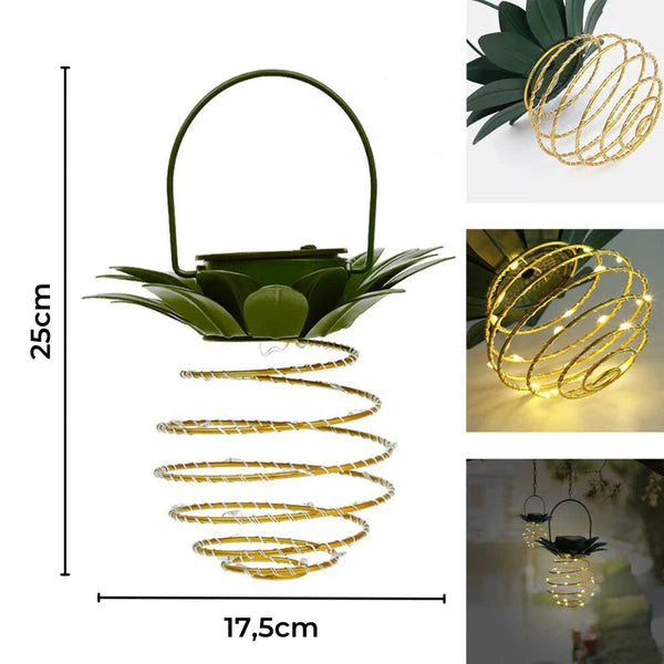 2 Stuks | Tuinlampen Solar Ananas voor Tropische Tuinverlichting op Zonne-energie 3