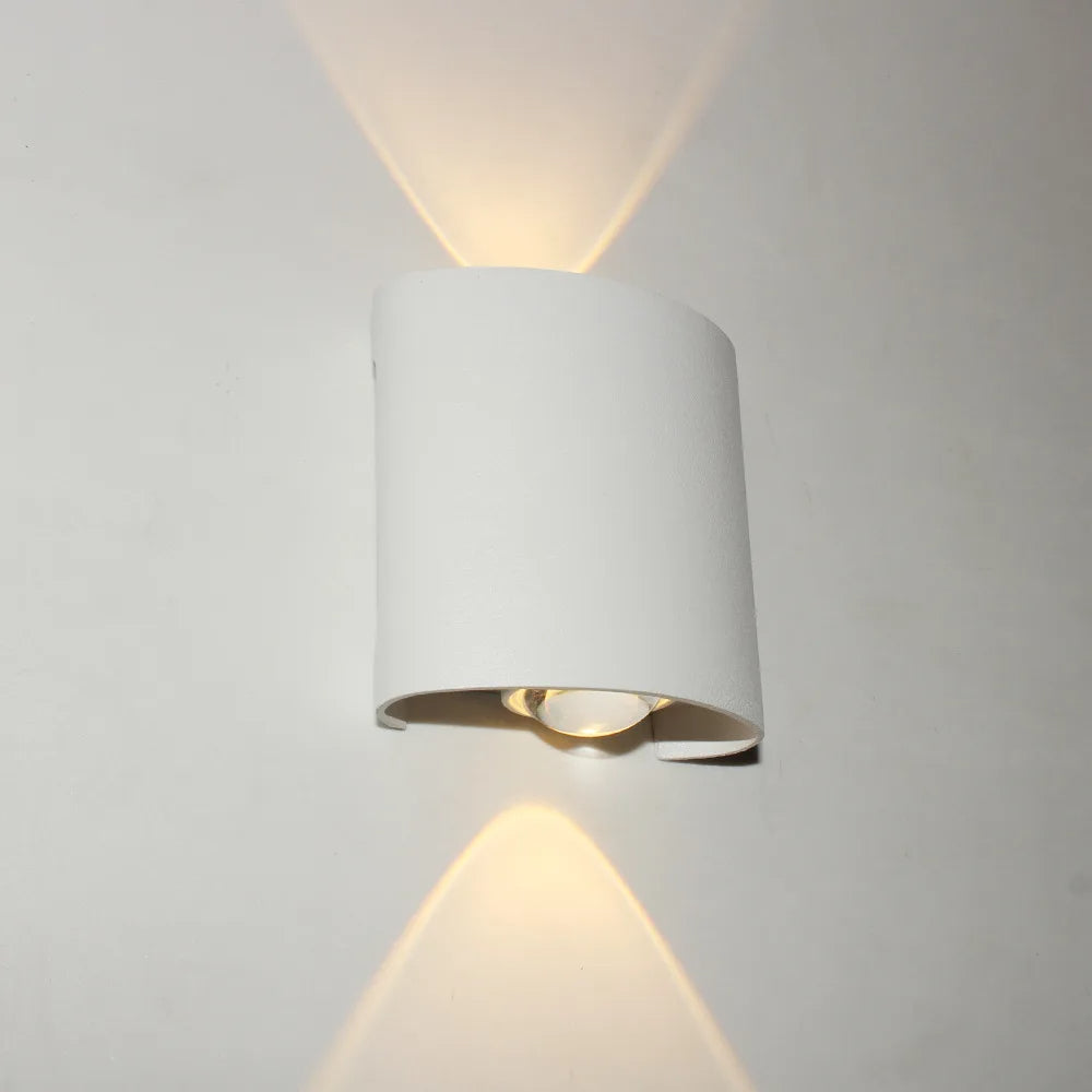 Zenthra Wandlamp Modern voor Binnen en Buiten - Witte Up Down Slaapkamer lamp voor Woonkamer, Gang en Slaapkamer