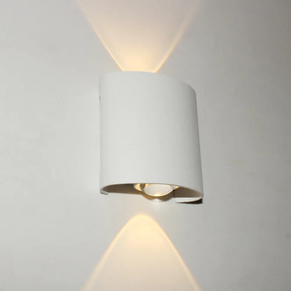 Zenthra Wandlamp Modern voor Binnen en Buiten - Witte Up Down Slaapkamer lamp voor Woonkamer, Gang en Slaapkamer