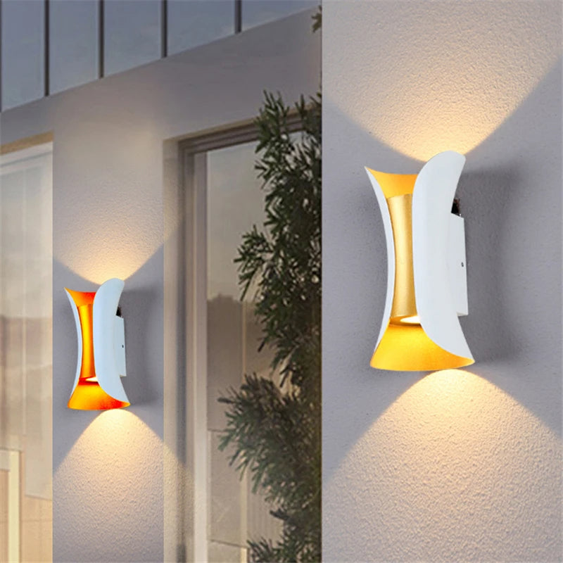 Zenthra Wandlamp Zwart LED 6W 10W Aluminium IP65 Waterdichte Wandlampen voor Buiten en Binnen