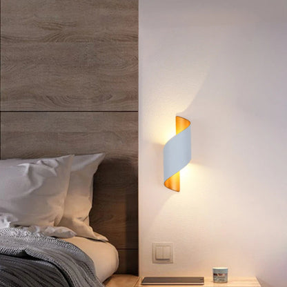 Zenthra Wandlamp Zwart - Spiral Design LED Muurlamp 10W - Waterdichte Wandlamp voor Binnen en Buiten