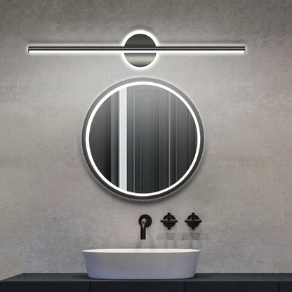 Moderne Zonne Energie Wandlamp Zwart Goud 40/60cm Badkamer Lamp voor Badkamer en Toilet Verlichting