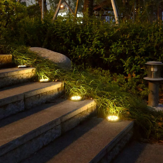 Draadloze LED Tuinverlichting Zonne Energie Deluxe Set van 4 - Creëer de Perfecte Sfeer in Jouw Tuin!