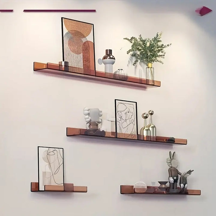 Drijvende wandplank - Industriële wandplank - Doucheplank - Douchebord - Blauw