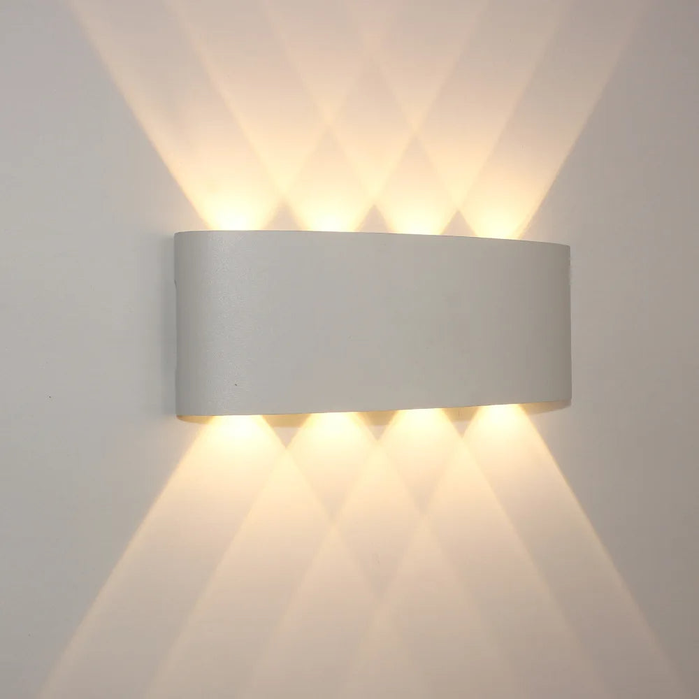 Zenthra Wandlamp Modern voor Binnen en Buiten - Witte Up Down Slaapkamer lamp voor Woonkamer, Gang en Slaapkamer