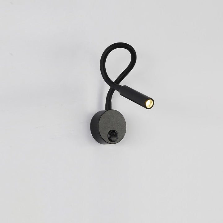 Moderne Minimalistische IJzeren Ronde Flexibele Buigbare Buizen LED Leeslamp Muur Sconces Lamp Voor Slaapkamer