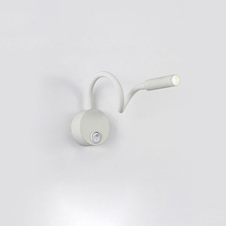 Moderne Minimalistische IJzeren Ronde Flexibele Buigbare Buizen LED Leeslamp Muur Sconces Lamp Voor Slaapkamer