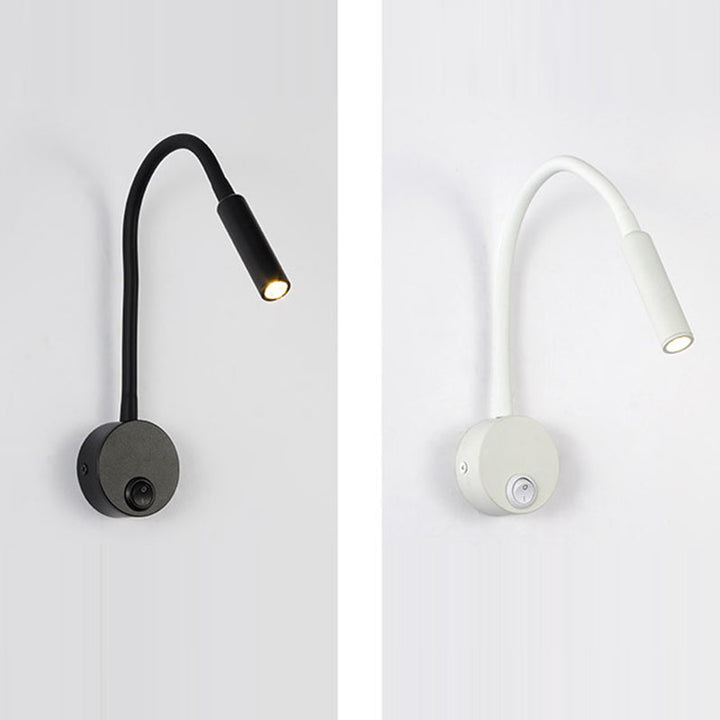 Moderne Minimalistische IJzeren Ronde Flexibele Buigbare Buizen LED Leeslamp Muur Sconces Lamp Voor Slaapkamer