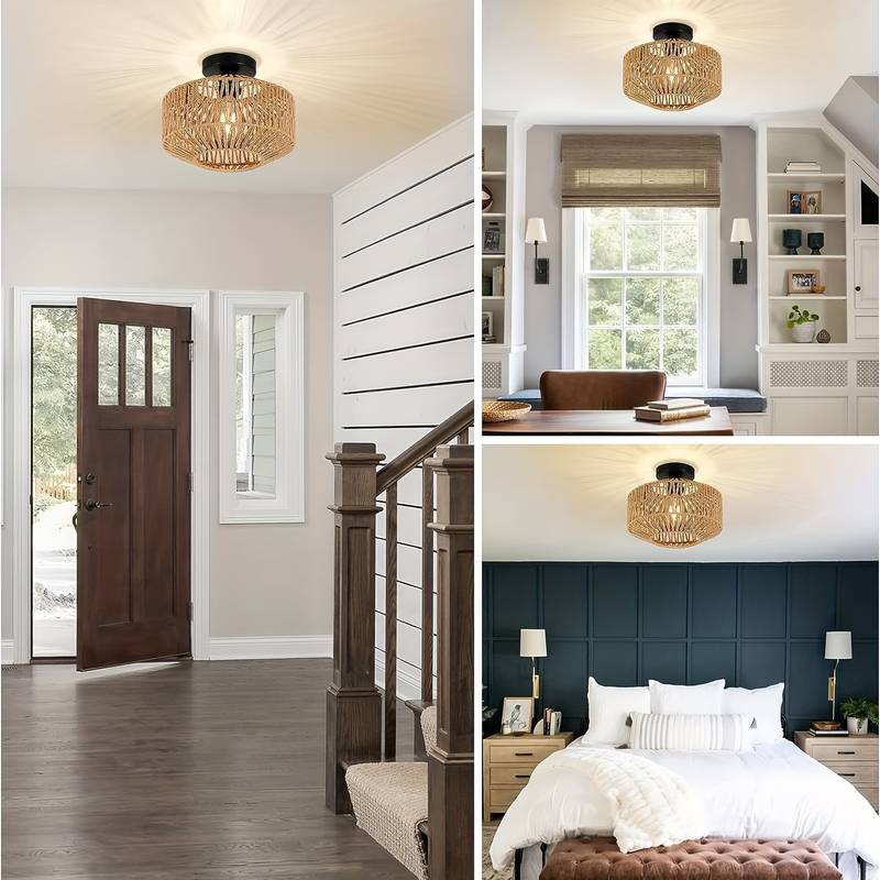Betoverende Bohemian Deckenleuchte voor Creatieve Sfeer in Huis - Handgemaakt en Uniek Design 4