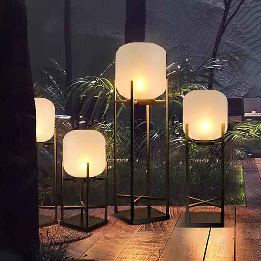 Buitenlamp Zwart met Sensor - Duurzame Solarbetriebene Stehleuchte voor Buiten 0