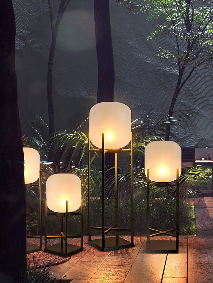 Buitenlamp met Schemersensor - Elegante Zonne Energie Stehlampenlaterne voor Buiten 1