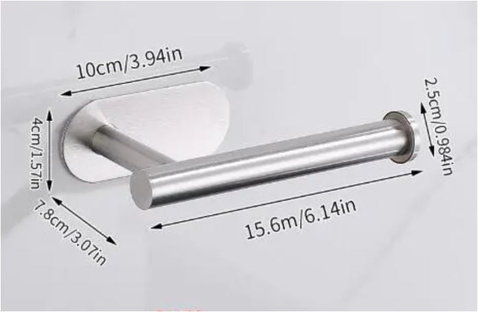 Roestvrijstalen Toiletpapierhouder (Geen Boren)
