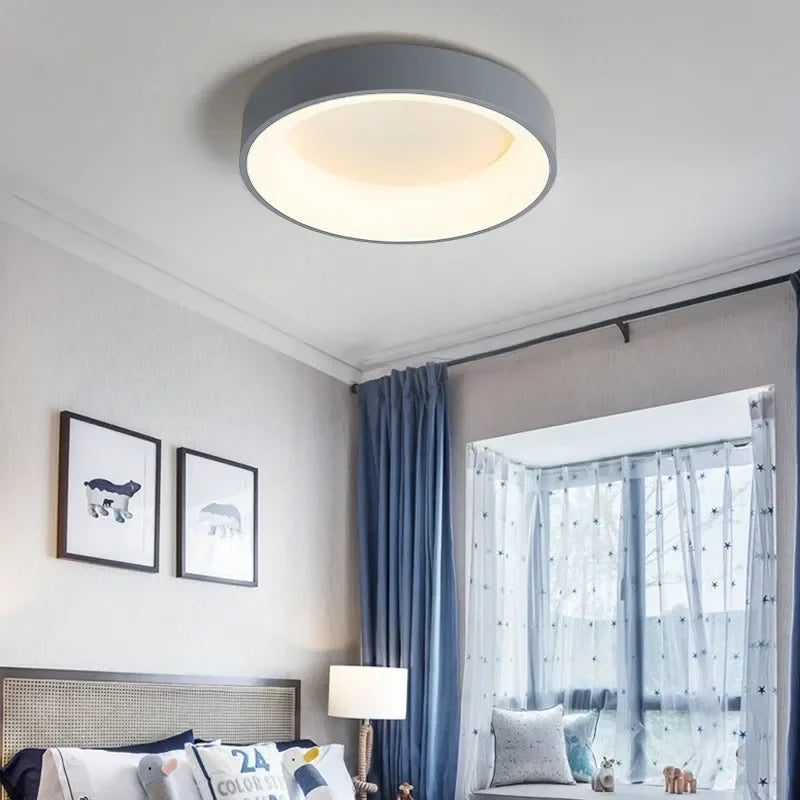 CelestialBeam - Scandinavische Ronde LED Plafondlamp Plafonniere voor Stijlvolle Verlichting 2