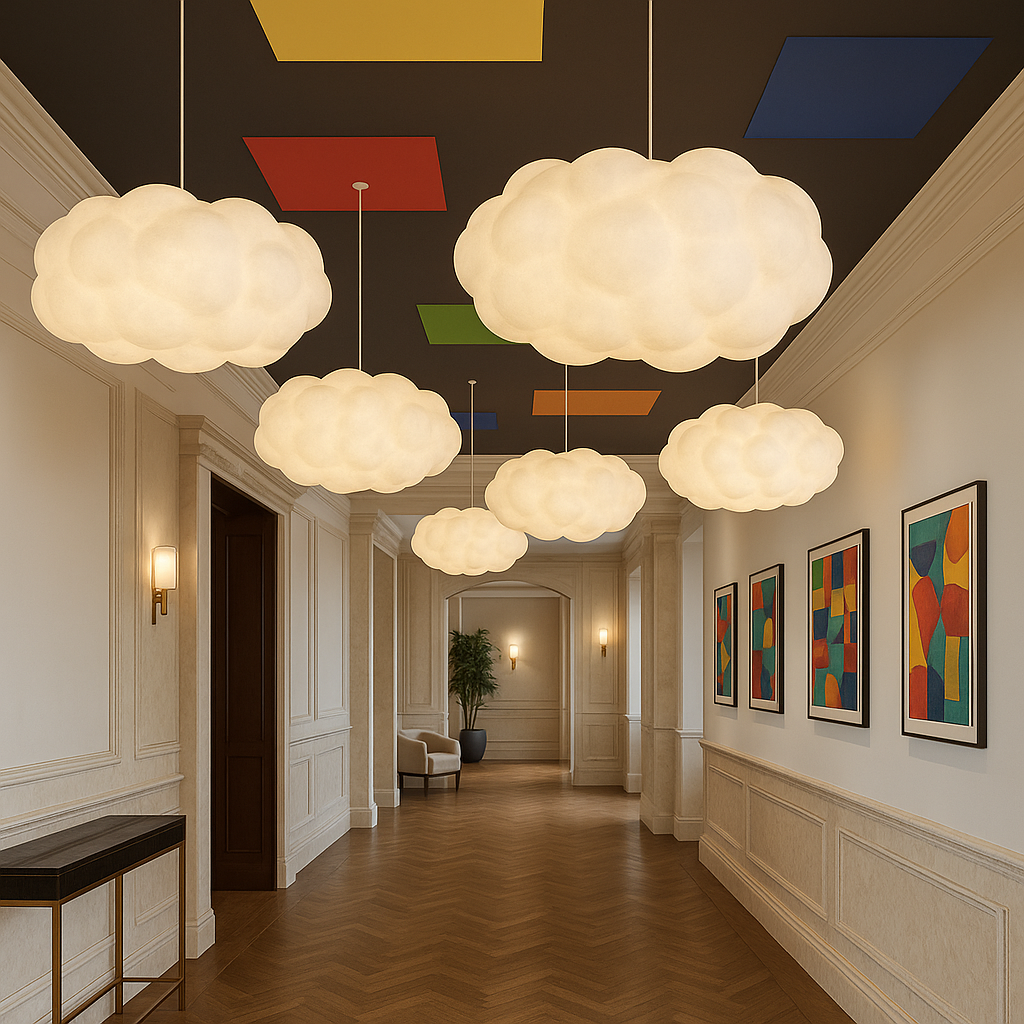 Cloud Hanglamp voor Eettafel en Woonkamer - Elegante LED Lamp met Verstelbare Hoogte 3