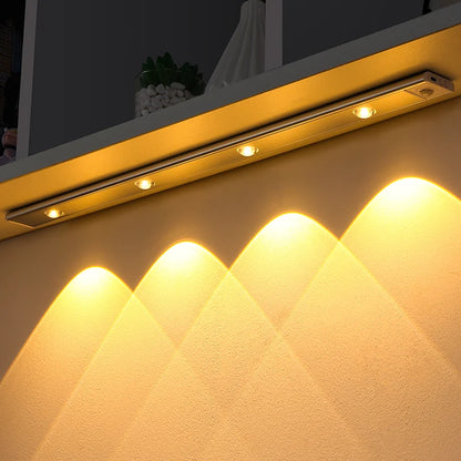 Draadloze LED Wandlamp met Bewegingssensor - Oplaadbaar en Ultra Dun voor Slaapkamer en Keuken - Zenthra