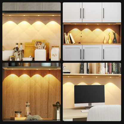 Draadloze LED Wandlamp met Bewegingssensor - Oplaadbaar en Ultra Dun voor Slaapkamer en Keuken - Zenthra