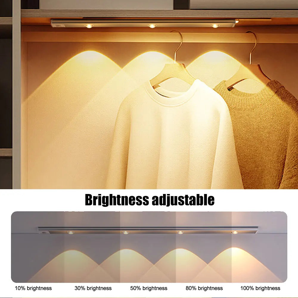 Draadloze LED Wandlamp met Bewegingssensor - Oplaadbaar en Ultra Dun voor Slaapkamer en Keuken - Zenthra