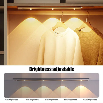 Draadloze LED Wandlamp met Bewegingssensor - Oplaadbaar en Ultra Dun voor Slaapkamer en Keuken - Zenthra