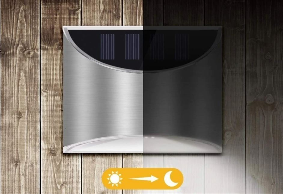 Draadloze LED Zonne Energie Wandlamp Buiten - Creëer de Perfecte Sfeer in Jouw Tuin!