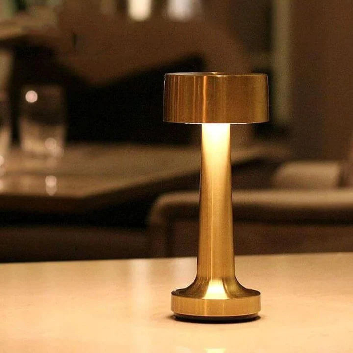 Draadloze Oplaadbare Tafellamp Goud - Zenthra Luxe Verlichting voor Sfeer en Elegantie