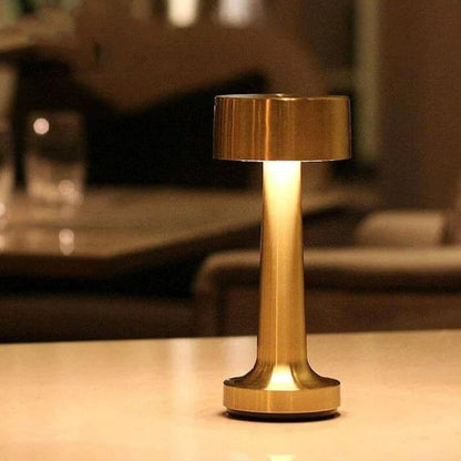 Draadloze Oplaadbare Tafellamp Goud - Zenthra Luxe Verlichting voor Sfeer en Elegantie