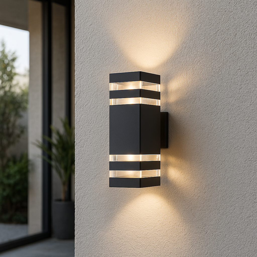 Elegante 2-Weg Buiten Wandlamp - Moderne Tuinverlichting met Warm LED Licht 0