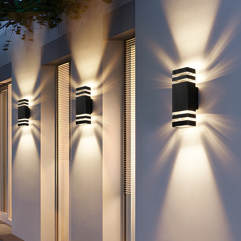 Elegante 2-Weg Buiten Wandlamp - Moderne Tuinverlichting met Warm LED Licht 2