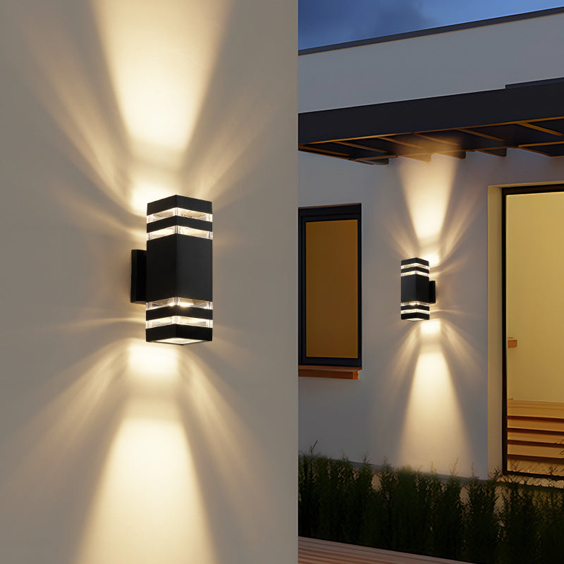 Elegante 2-Weg Buiten Wandlamp - Moderne Tuinverlichting met Warm LED Licht 3