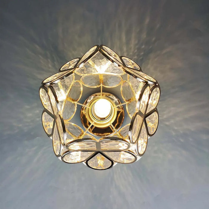 Elegante Glas Deckenlamp met Bloemen Design voor een Betoverende Sfeer in Uw Interieur 4